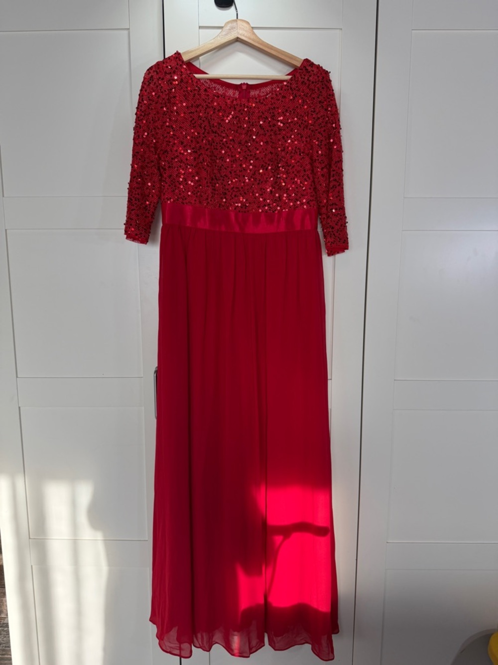 Ever Pretty Red Sequin Evening Dress B5